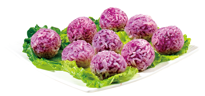 紫薯糯米球