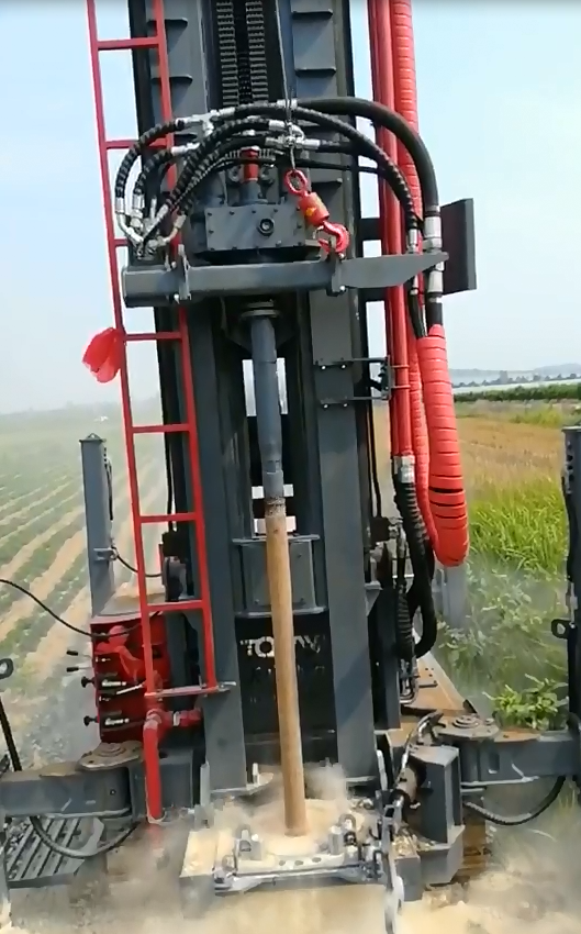 TS550钻机施工施工视频