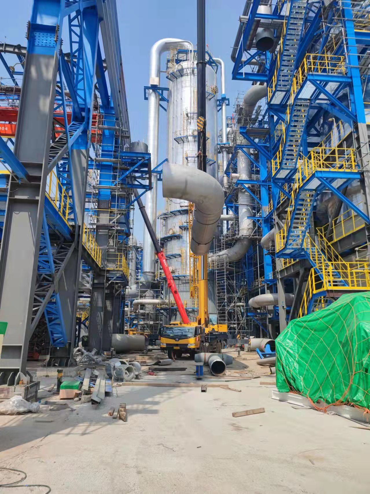 連云港石化有限公司年產135萬噸PE、219萬噸EOE和26萬噸ACN聯合裝置工程；鋼結構安裝工程（標段四）