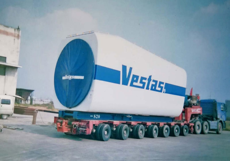 Vestas風電設備運輸安裝